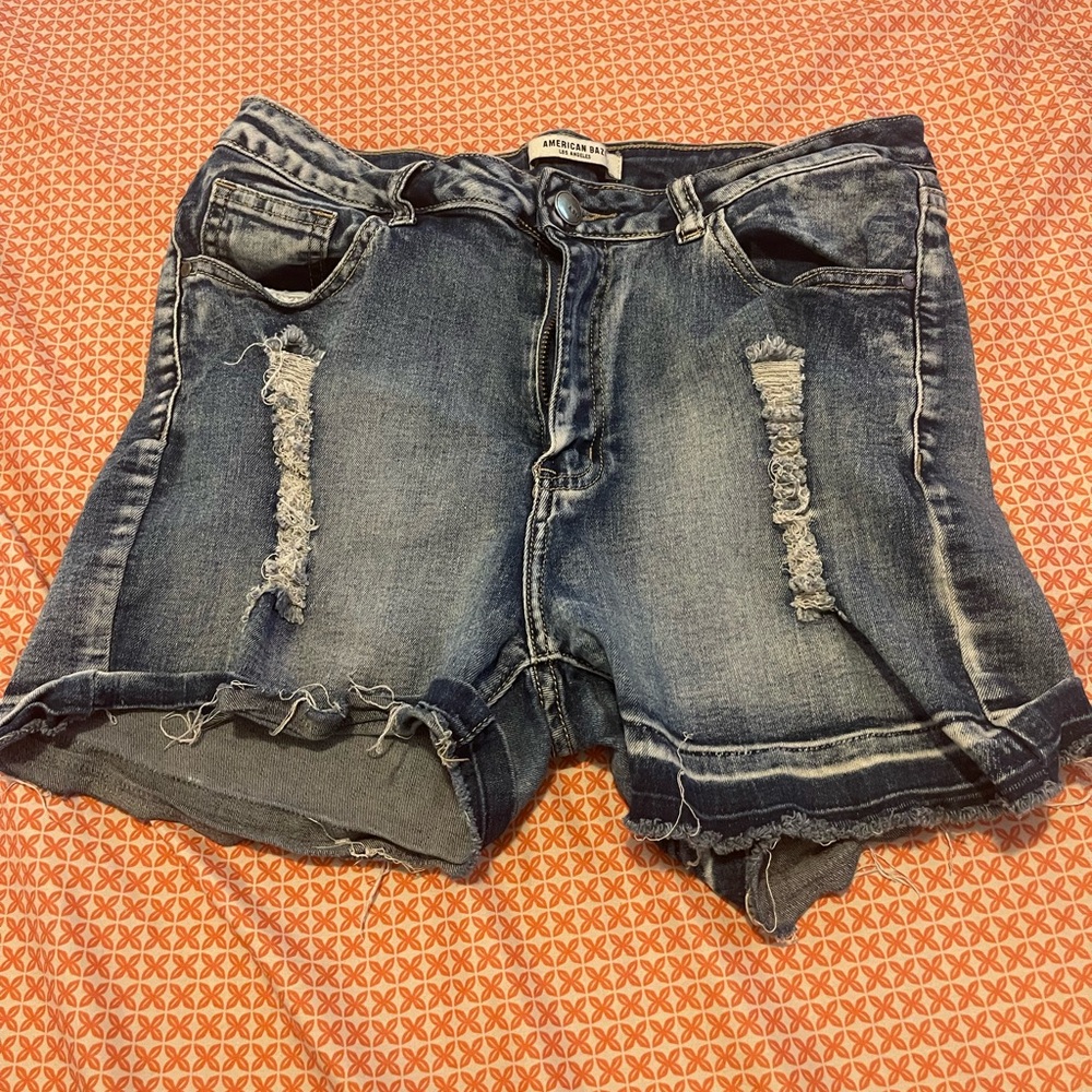 American Bazi, girls ripped jeans shorts